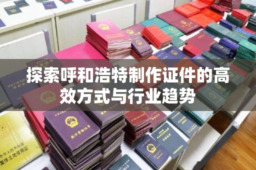 沈阳探索呼和浩特制作证件的高效方式与行业趋势